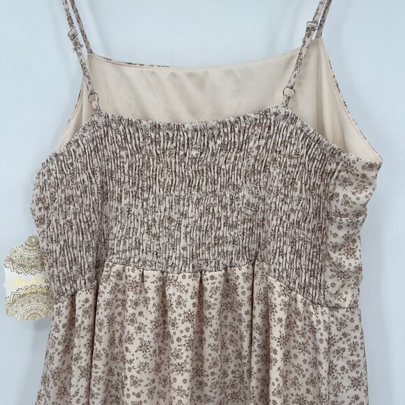 Altar'd State Women's Faux Wrapped Dress Taupe/Brown Size L NWT - Picture 5 of 9